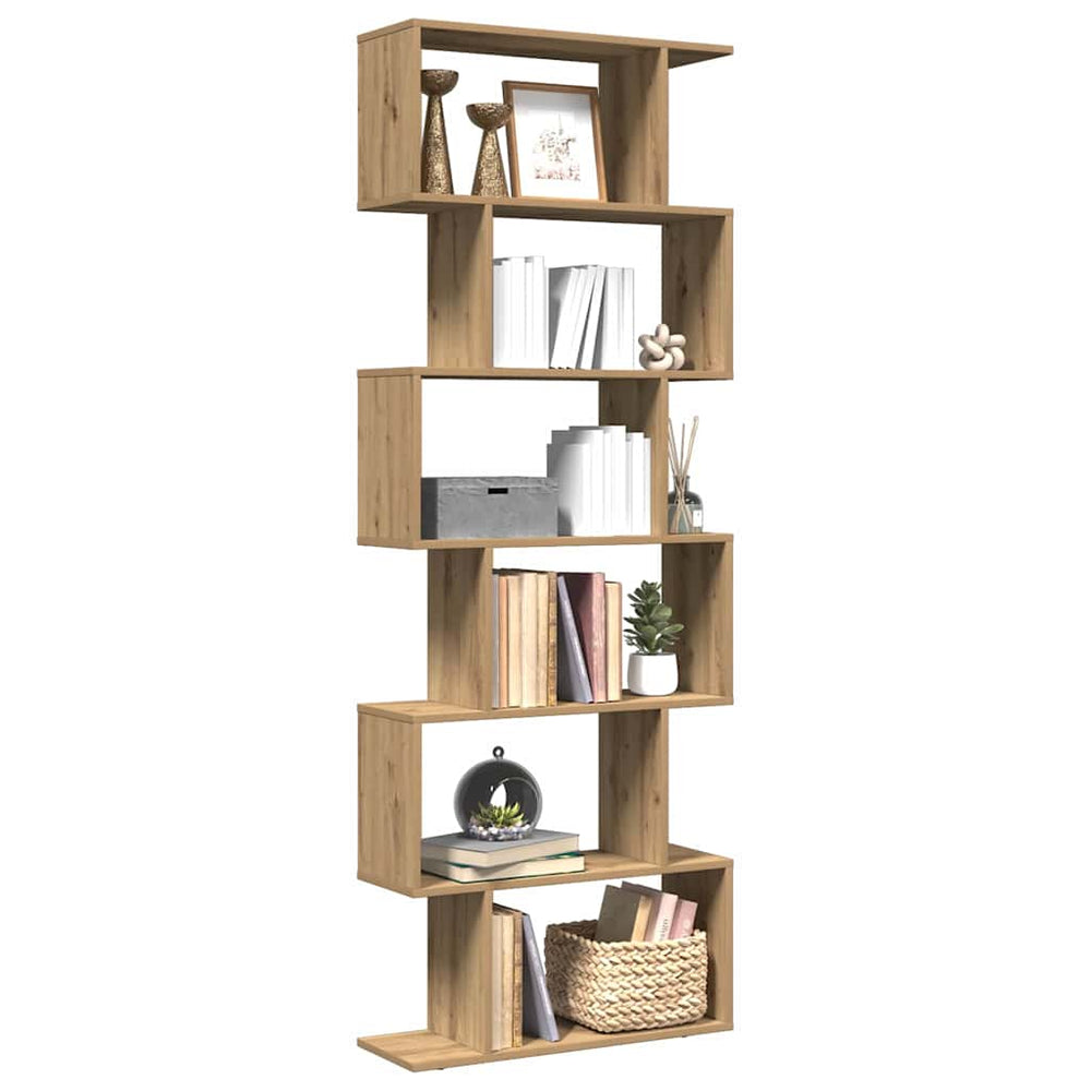 Raumteiler Bücherregal Artisan-Eiche 70x24x193 cm