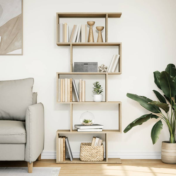 Sonoma Eiche Raumteiler Bücherregal 70x24x161 cm