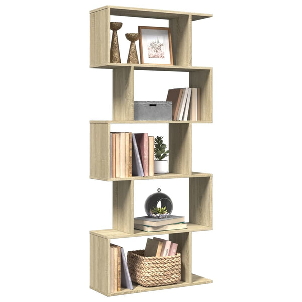 Sonoma Eiche Raumteiler Bücherregal 70x24x161 cm