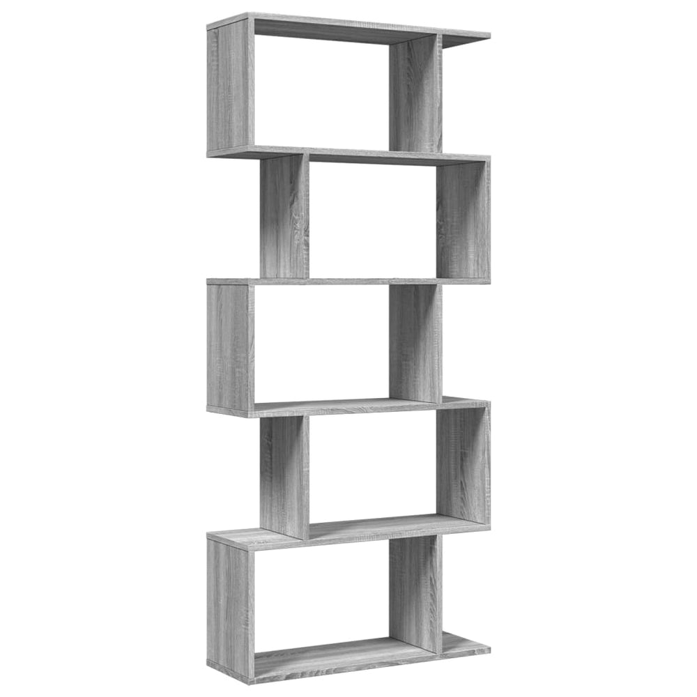 Raumteiler Bücherregal Grau Sonoma 70x24x161 cm
