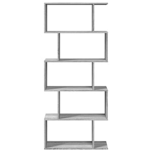 Raumteiler Bücherregal Grau Sonoma 70x24x161 cm