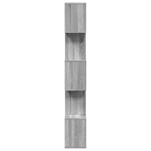 Raumteiler Bücherregal Grau Sonoma 70x24x161 cm