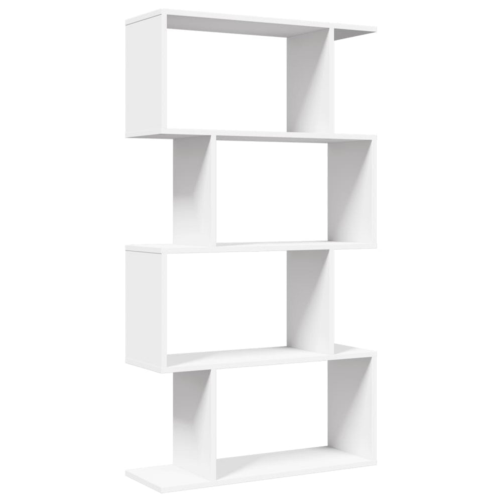 Raumteiler Bücherregal Weiß, 4-stufig