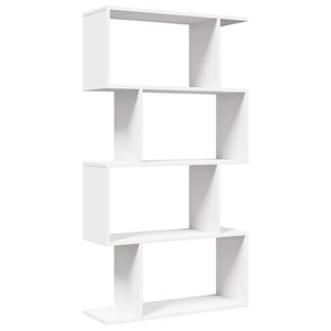 Raumteiler Bücherregal Weiß, 4-stufig