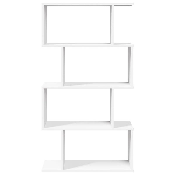 Raumteiler Bücherregal Weiß, 4-stufig