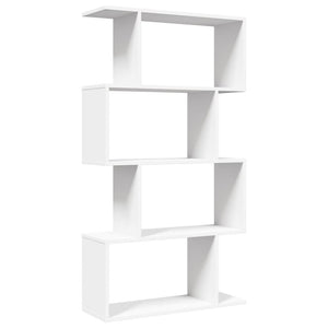 Raumteiler Bücherregal Weiß, 4-stufig