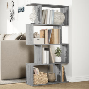 Raumteiler Bücherregal Grau Sonoma 70x129cm