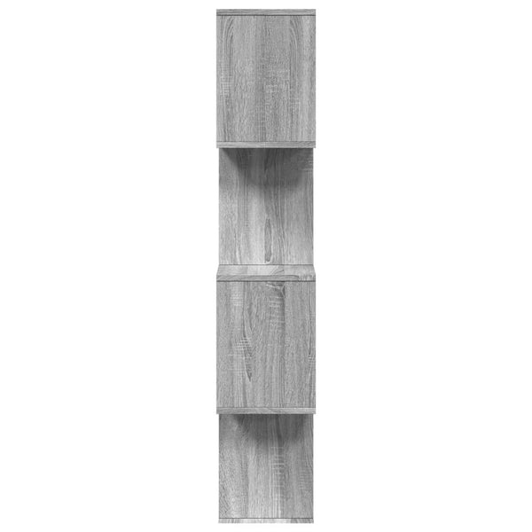 Raumteiler Bücherregal Grau Sonoma 70x129cm