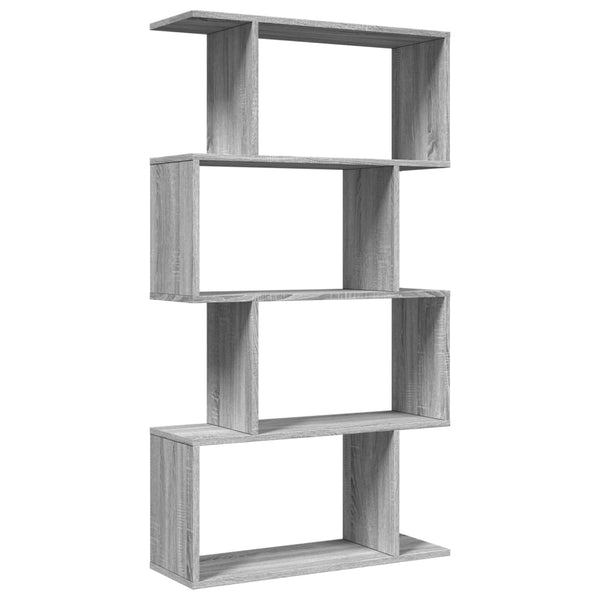 Raumteiler Bücherregal Grau Sonoma 70x129cm