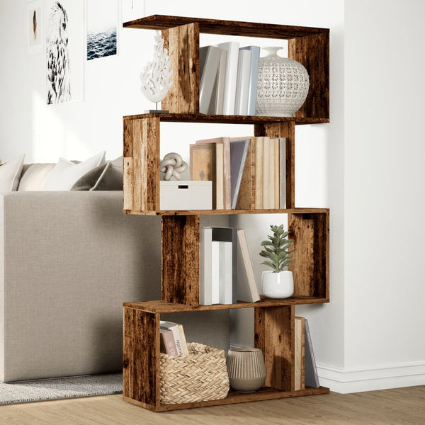 Raumteiler Bücherregal Altholz 70x24x129 cm