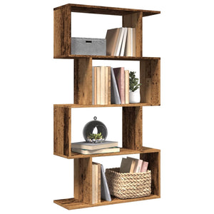 Raumteiler Bücherregal Altholz 70x24x129 cm