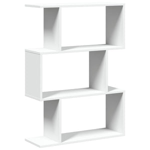 Raumteiler Bücherregal Weiß, 3-stufig