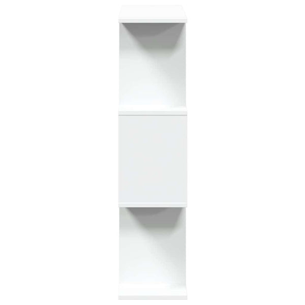 Raumteiler Bücherregal Weiß, 3-stufig