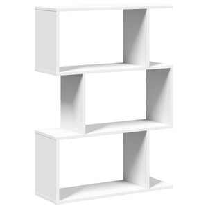 Raumteiler Bücherregal Weiß, 3-stufig