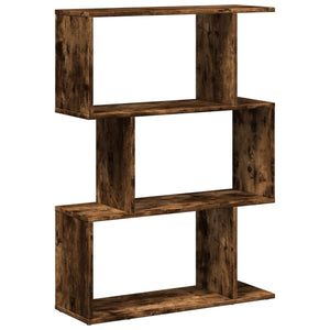Raumteiler Bücherregal Räuchereiche, 3 Fächer