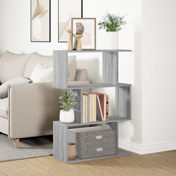 Raumteiler Bücherregal Grau Sonoma 70x97 cm