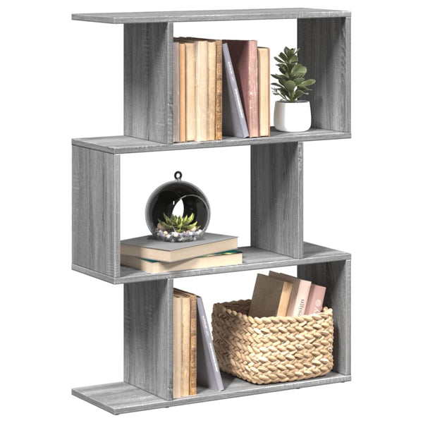 Raumteiler Bücherregal Grau Sonoma 70x97 cm