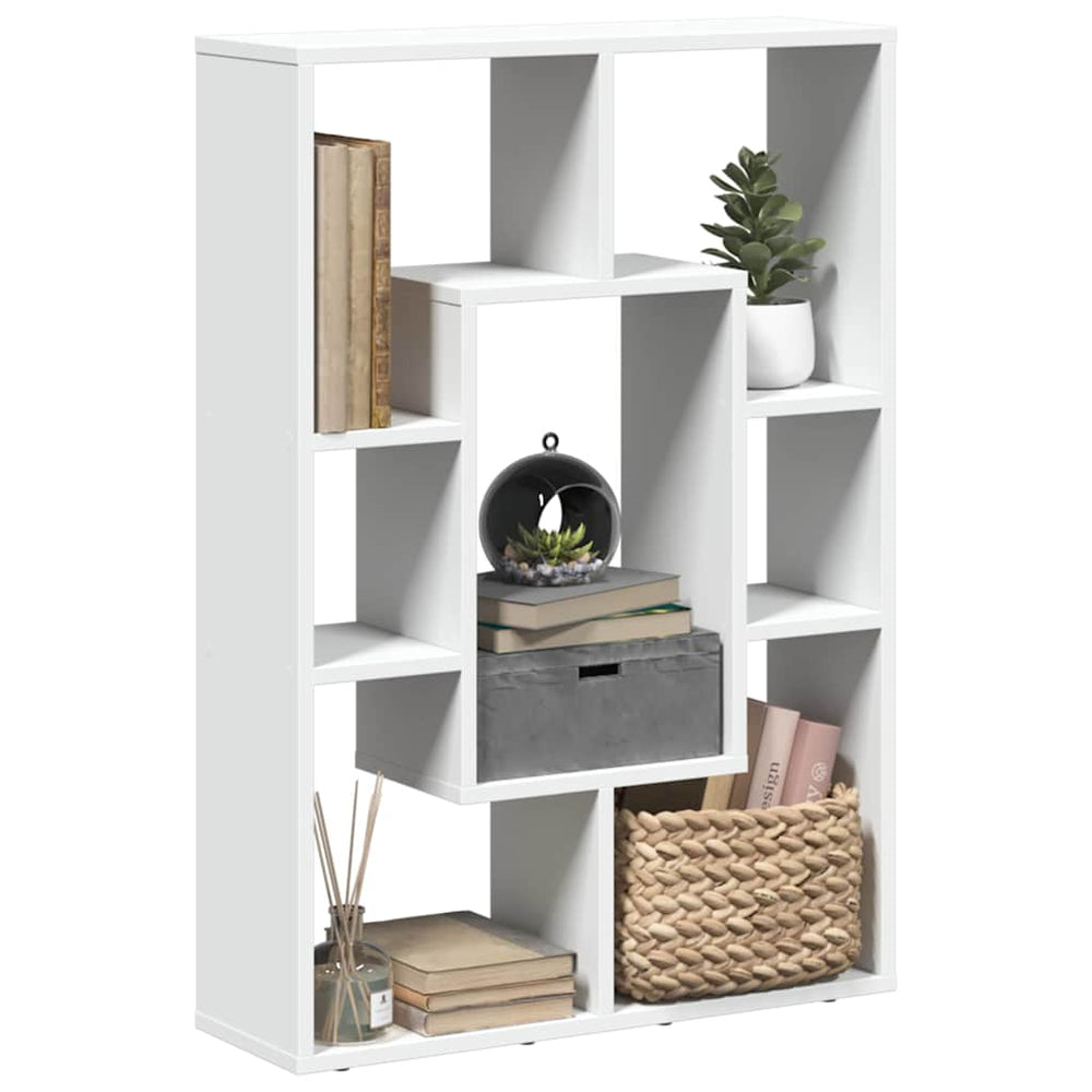 vidaXL Bookshelf White 63 x 20 x 90 cm Engineered Wood