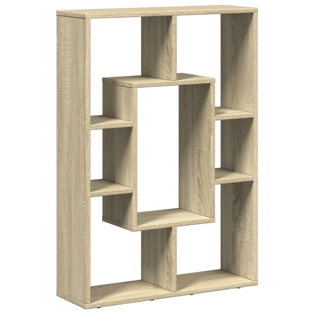 vidaXL Bookshelf Sonoma Oak 63x20x90 cm Engineered Wood
