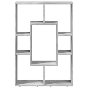 Bücherregal Betongrau 63x20x90 cm