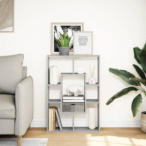 Bücherregal Grau Sonoma 63x90 cm