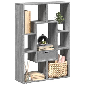 Bücherregal Grau Sonoma 63x90 cm