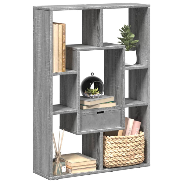 Bücherregal Grau Sonoma 63x90 cm
