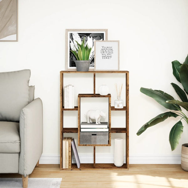 Bücherregal Altholz-Optik 63x20x90 cm