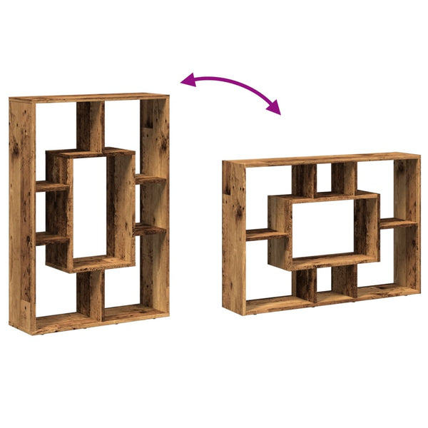 Bücherregal Altholz-Optik 63x20x90 cm