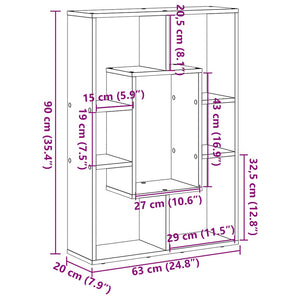 Bücherregal Artisan Eiche 63x90 cm