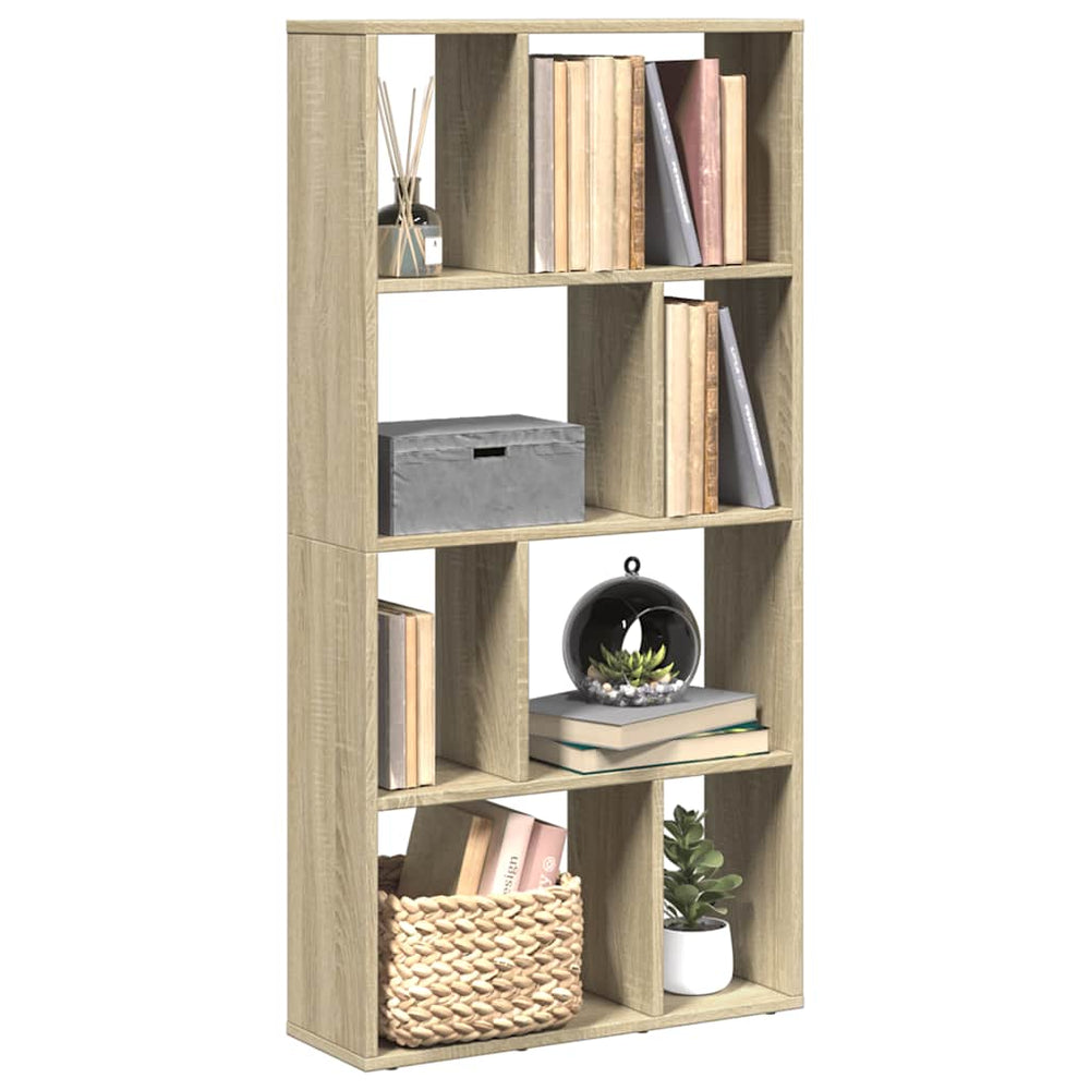vidaXL Bookshelf Sonoma Oak 60x20x120.5 cm Engineered Wood