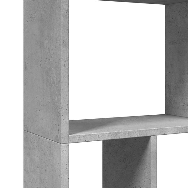 Betongraues Bücherregal, 60 cm