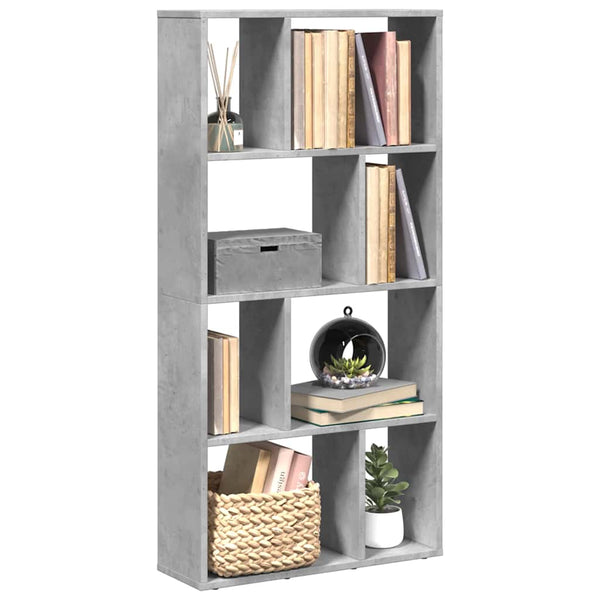 Betongraues Bücherregal, 60 cm