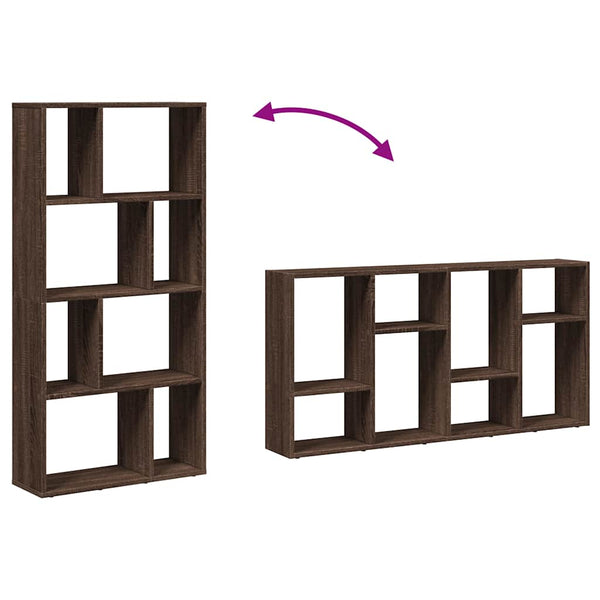 Bücherregal Braun Eichenoptik 60x20x120,5 cm