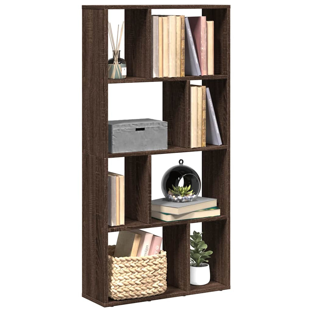 vidaXL Bookcase Brown Oak-Look 60x20x120.5 cm Engineered Wood