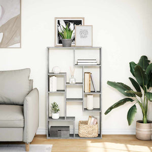 Bücherregal Betongrau 72x20x120,5 cm
