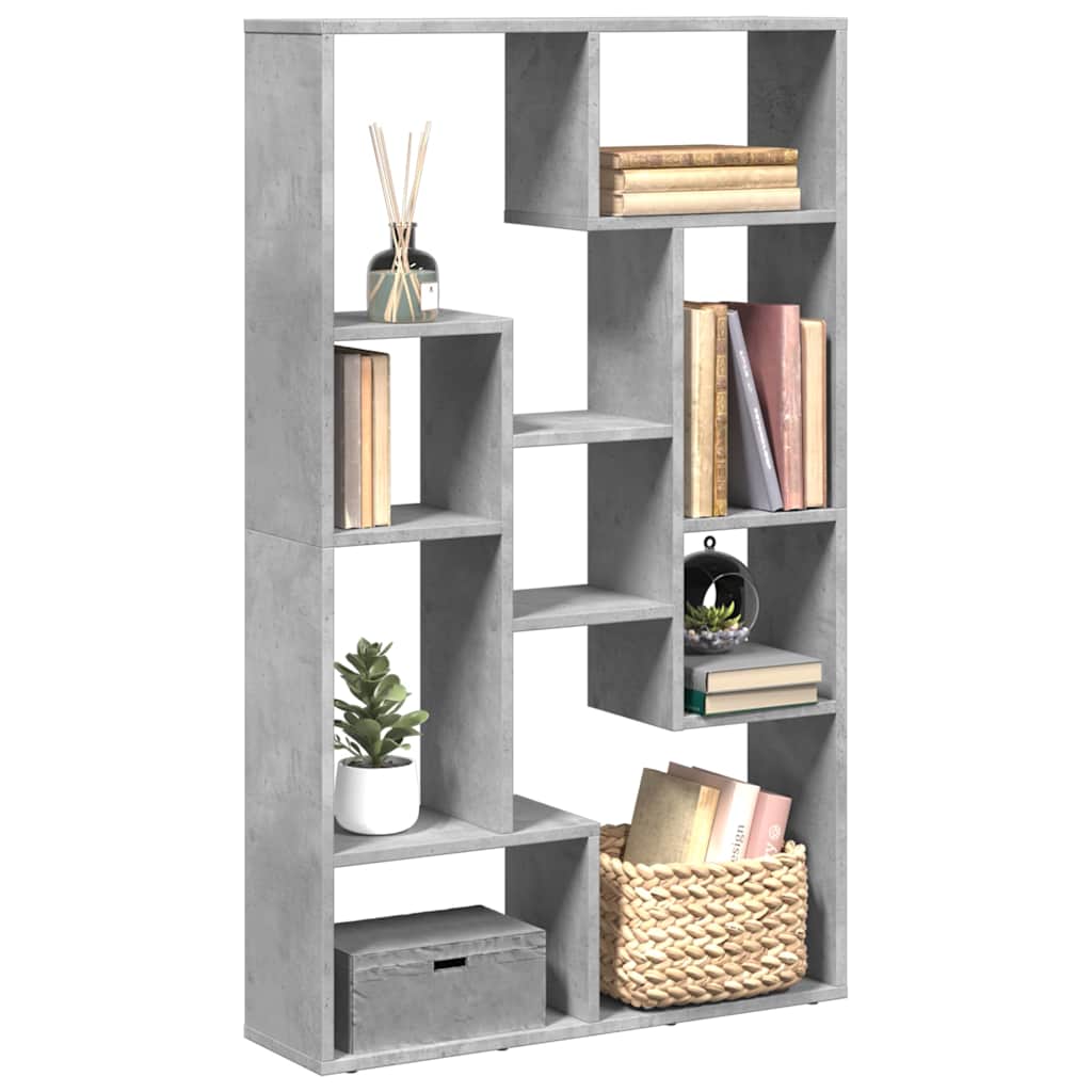 Bücherregal Betongrau 72x20x120,5 cm