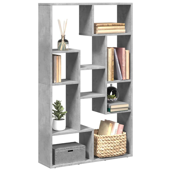Bücherregal Betongrau 72x20x120,5 cm