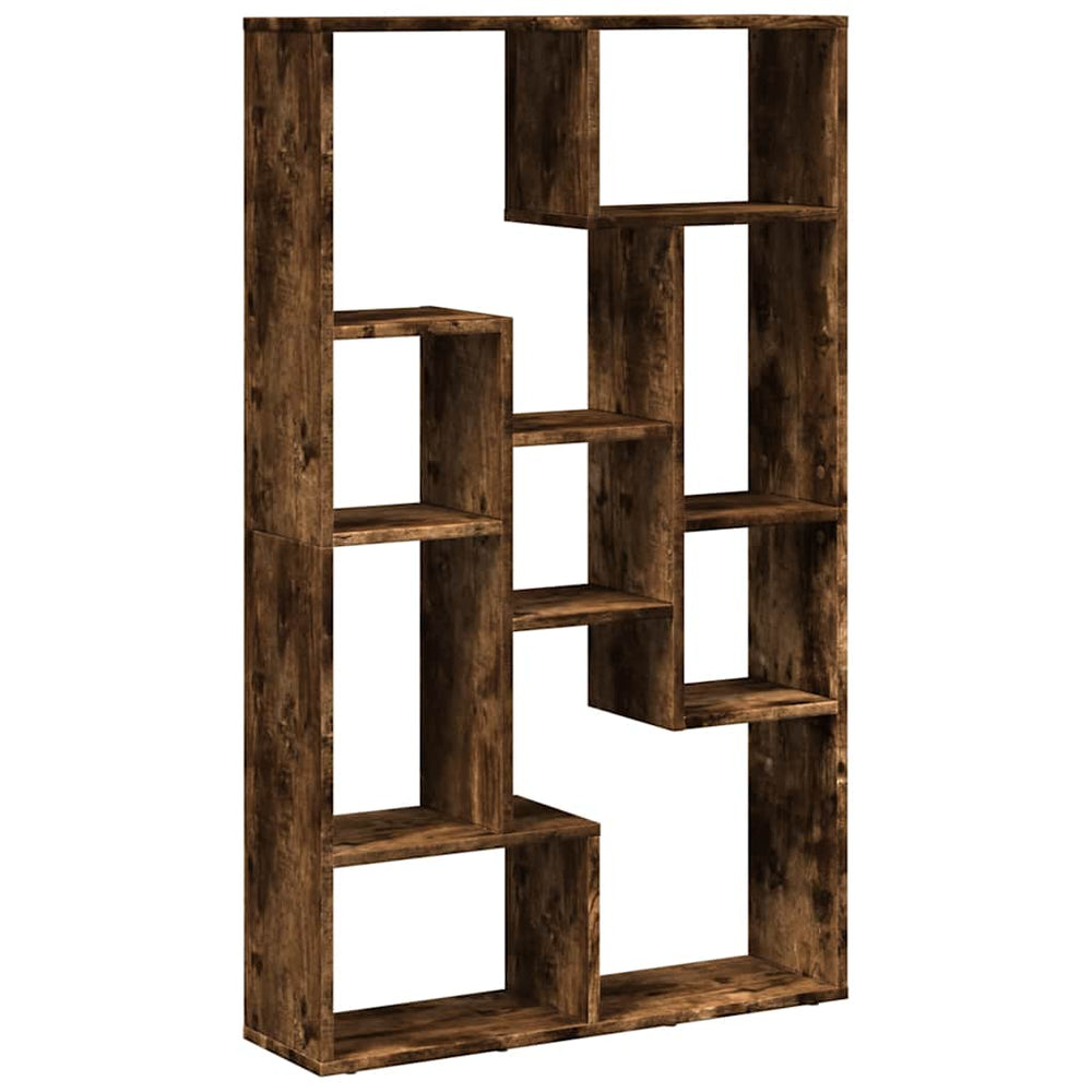 vidaXL Smoked Oak Bookcase 72x20x120.5 cm Engineered Wood