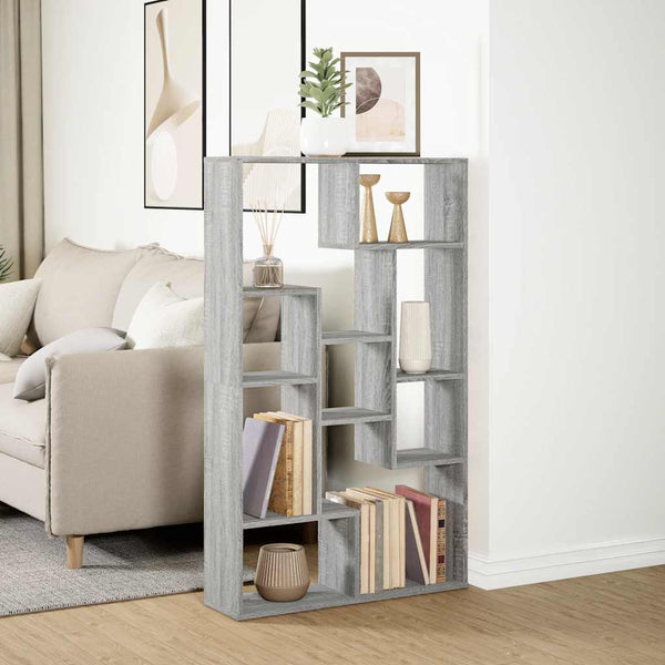 Bücherregal Grau Sonoma 72x20x120,5 cm
