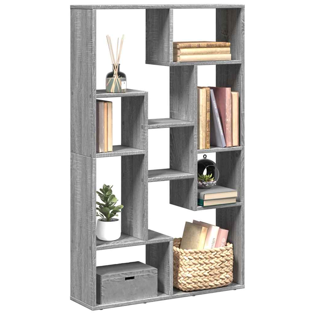 Bücherregal Grau Sonoma 72x20x120,5 cm