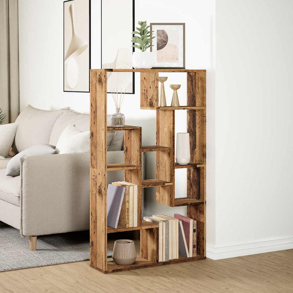 Bücherregal Altholz-Optik 72x20x120,5 cm