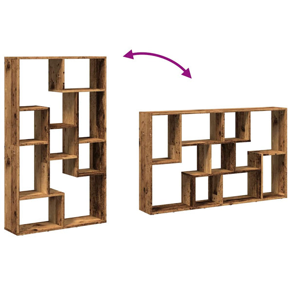 Bücherregal Altholz-Optik 72x20x120,5 cm
