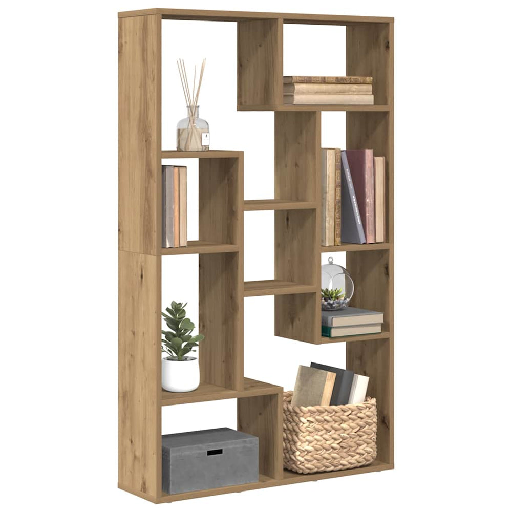 vidaXL Bookshelf Artisan Oak 72x20x120.5 cm Engineered Wood