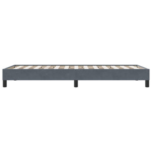 Bettgestell Dunkelgrau 80x210 cm Samt