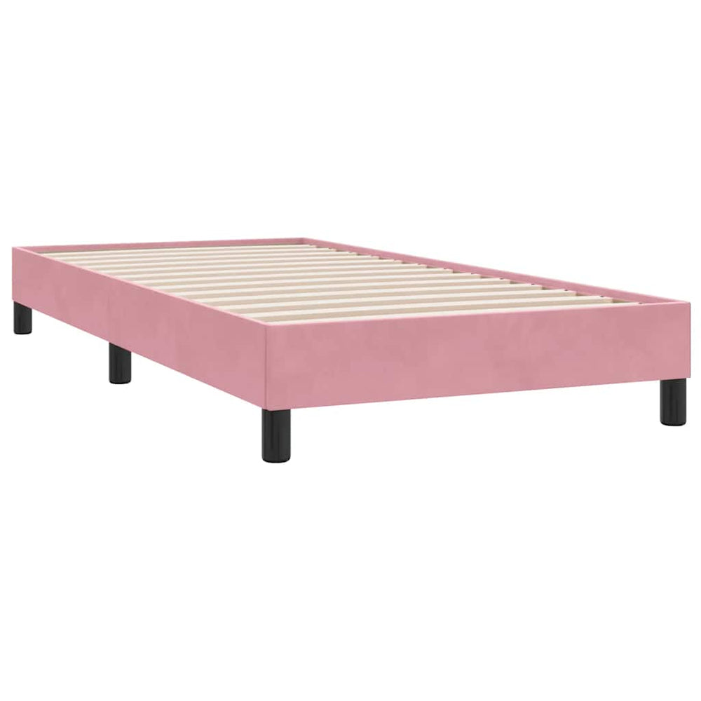 Rosa Samt Bettgestell 80x210 cm