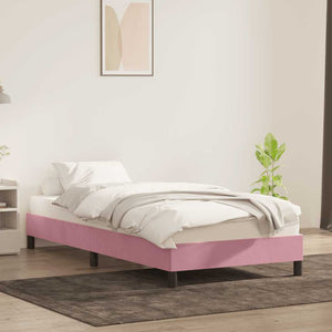 Rosa Samt Bettgestell 80x210 cm