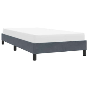 Dunkelgraues Samt Bettgestell 90x210 cm