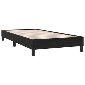 Schwarzes Samt Bettgestell 90x210 cm