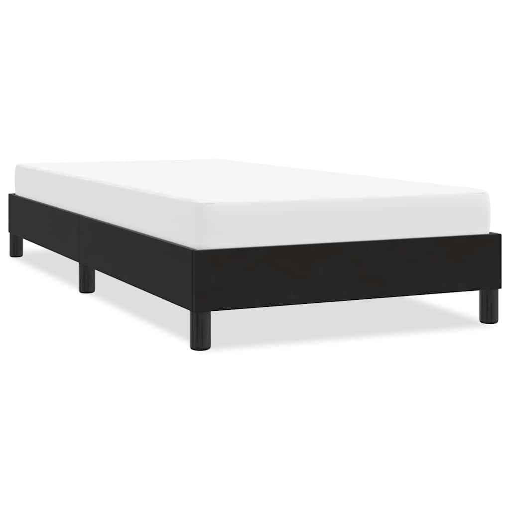 Schwarzes Samt Bettgestell 90x210 cm